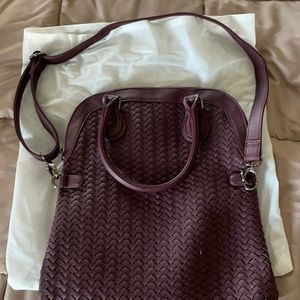 Neiman Marcus Burgundy hand bag w/matching wallet